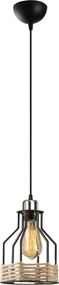 Candeeiro Fiko – Preto – 17 cm de Diâmetro, Altura Ajustável até 127 c
