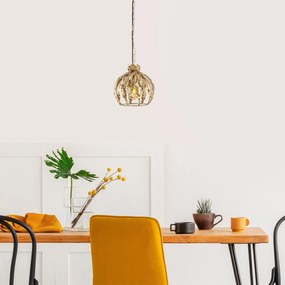 Chandelier Endustriyel – Dourado – 16 x 16 x 42 cm