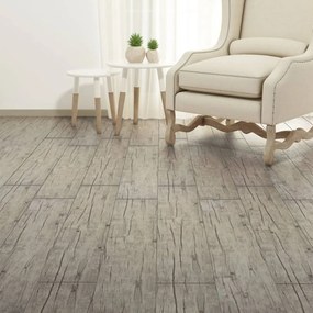 Tábuas soalho PVC não-autoadesivo 5,26 m² 2 mm carvalho caiado