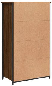 Aparador alto 62x32x106,5cm derivados madeira carvalho castanho