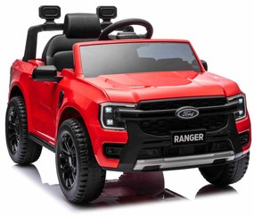 Carro elétrico para crianças FORD Ranger 12V, Assento em Couro, Controlador 2.4 GHz, Entrada Bluetooth/USB, Suspensão, Bateria 12V, Rodas Plásticas, 2