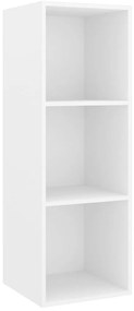 Armários de parede para TV 4 pcs contraplacado branco