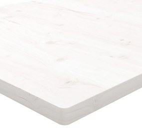 Tampo de mesa quadrado 80x80x2,5 cm pinho maciço branco