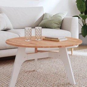 vidaXL Tampo de mesa redondo Ø80x1,5 cm madeira de faia maciça