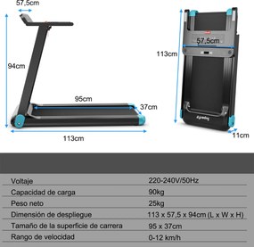 Passadeira Dobrável "Velto" - 113 x 57,5 x 94 cm - Elétrica, Compacta,
