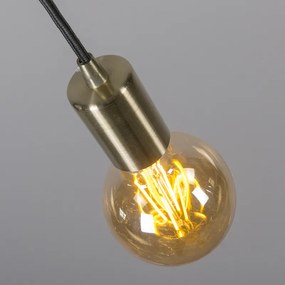 Candeeiro de suspensão moderno dourado - Facil Design,Moderno