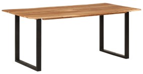 Mesa de jantar 180x90x76 cm madeira de acácia maciça