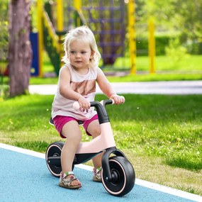 AIYAPLAY Bicicleta sem Pedais para Crianças acima de 18 Meses Bicicleta Infantil para Bebé com Assento Ajustável em 30-36,5 cm Rodas de Ø19 cm Carga 25 kg 66,5x34x46,5 cm Rosa