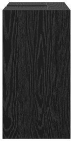 Armário de Pia Carvalho Preto 63x29x55 cm Madeira Engenheirada