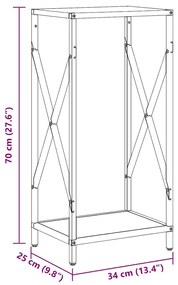 Suporte para lenha 34x25x70 cm aço laminado a frio branco