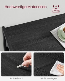 Armário de cozinha com 2 cestos metálicos e ganchos 35 x 80 x 95 cm Preto antracite e cinzento