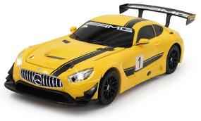 Carro telecomandado Mercedes-Benz AMG GT3 1:14 Amarelo 2,4GHz transformer