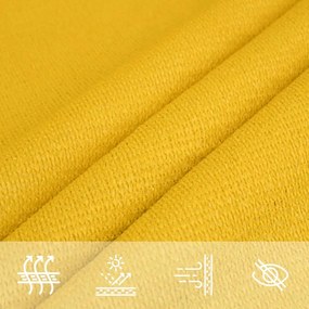 Para-sol estilo vela 160 g/m² 2x4 m PEAD amarelo