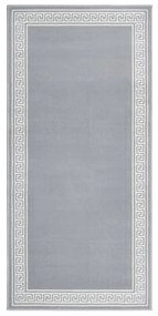 vidaXL Passadeira 80x150 cm polipropileno cinzento com padrão