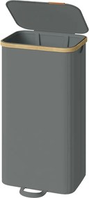 Cesto de roupa suja com tampa, 100L, 42 x 32 x 75 cm Cinzento