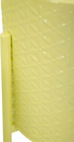 CONJUNTO DE 3 VASOS IRIS AMARELO Ø 36X56,5-30X48,5-24X37,5 CM (PLANTAS NÃO INCLUIDAS)