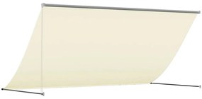 Toldo retrátil 300x150 cm tecido e aço cor creme