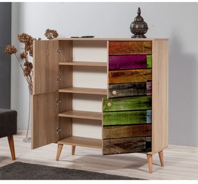 Armário Multiuso Multilux – Carvalho Sonoma – 95x111x36 cm