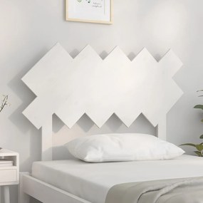 Cabeceira de cama 104x3x80,5 cm pinho maciço branco