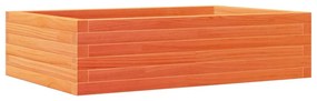 Vaso/floreira de jardim 90x60x23 cm pinho maciço castanho-mel