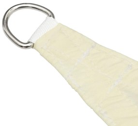 Para-sol estilo vela tecido oxford trapézio 3/5x4 m cor creme