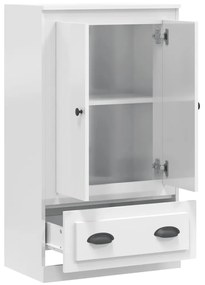 Armário alto derivados madeira 60x35,5x103,5cm branco brilhante
