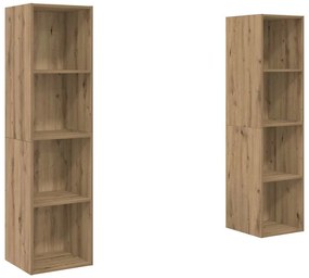 Conjunto de móvel de TV 2 pcs Castanho 37 x 37 x 142.5 cm