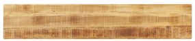 vidaXL Tampo de mesa retangular 140x40x2,5 cm mangueira áspera maciça