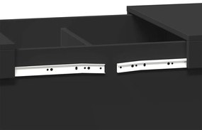 Mesa de centro 80x55x40 cm derivados de madeira preto