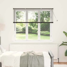 Persiana de Janela com cortinas Outros Manual Preto 80 x 130 cm Alumín