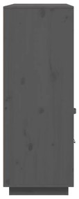 Aparador alto 100x40x108,5 cm pinho maciço cinzento