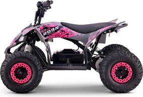 MINI MOTO 4 PARA CRIANÇAS 1000W 36V Roan RATTE C/ Marcha atrás e limitador Rosa