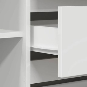 Sideboard Branco 120x41x75 cm Madeira de Engenharia
