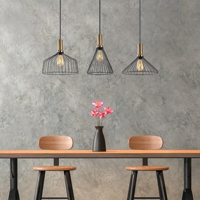 Candeeiro Chandelier Dear – Preto Antique – 104 x 34 cm