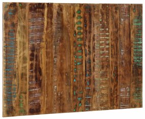 Cabeceira 120 cm madeira recuperada maciça multicor