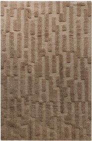 Tapete em lã artesanal com relevo Bielke