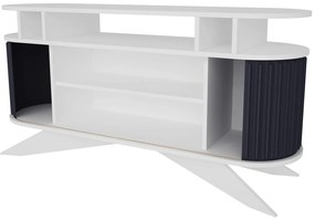 Aparador Stor – Branco/Antracite – 150x43x75 cm