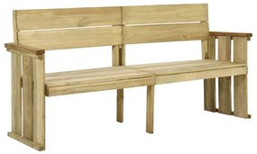 318408 vidaXL Banco de jardim 172 cm madeira de pinho impregnada