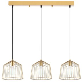 Candeeiro de Teto Cat – Ouro Brilhante – 96 x 26 x 121 cm