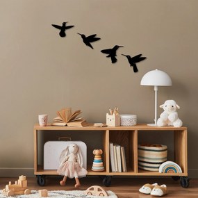 Acessório Decorativo de Parede Birds – Preto – 13 x 20 cm, 14 x 20 cm,