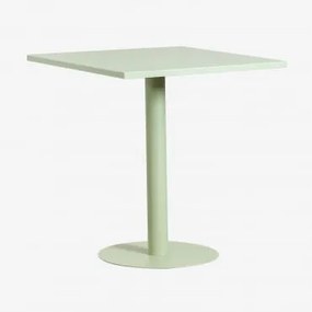 Mesa de jantar quadrada de metal (70x70 cm) Mizzi Tropa - Sklum