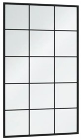Espelhos de parede 3 pcs 100x60 cm metal preto