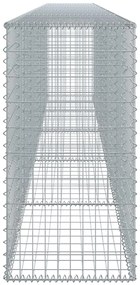 Cesto gabião com cobertura 500x50x100 cm ferro galvanizado