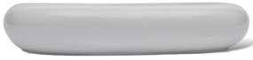 Lavatório cerâmica 63 x 42 cm, forma oval / Branca