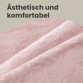 Banco de toucador 38 x 38 x (44-56) cm ajustável em altura rosa