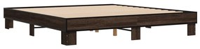 Estrutura de cama 200x200cm derivados madeira/metal