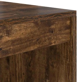 Mesa Carvalho Fumado 80x50x76 cm Madeira Engenharia