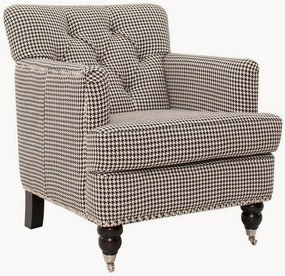 Poltrona estofada com rodas King