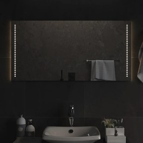 vidaXL Espelho de casa de banho com luzes LED 50x100 cm
