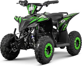 Mini moto 4 elétrica infantil - VOLT 1000 W 36 V, com 3 velocidades reguláveis, c/ marcha atrás Verde